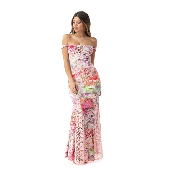 sky maxi dress
